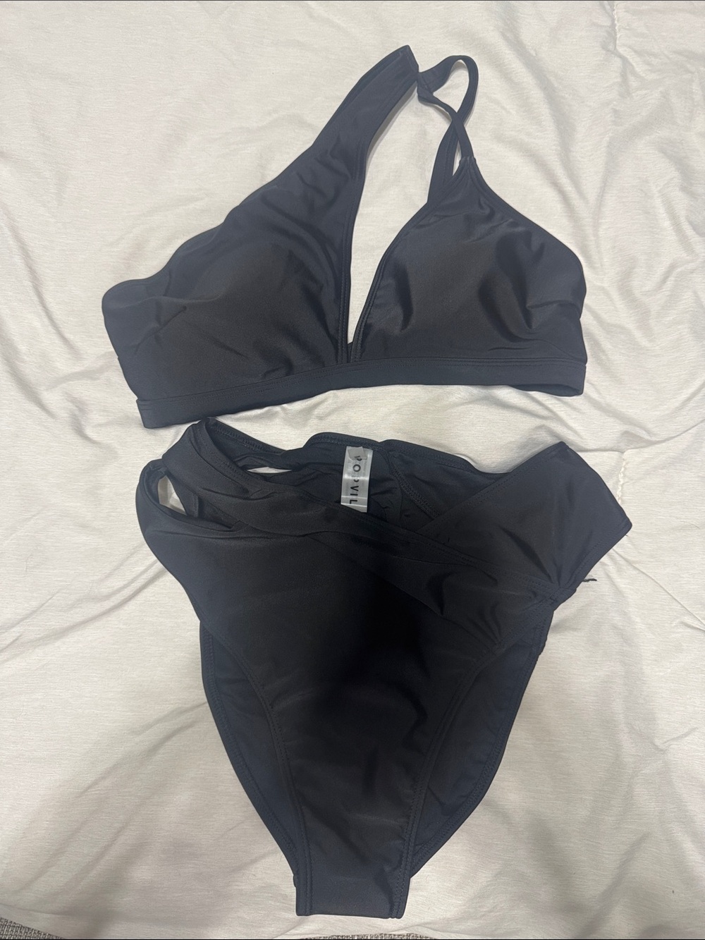 POPVIL Black Strappy Bikini Set
